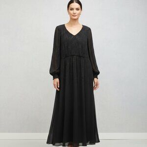 MARC CAIN MIDI DRESS BLACK BEADED PARTY EVENING DRESS SIZE N4 10 NWT $645